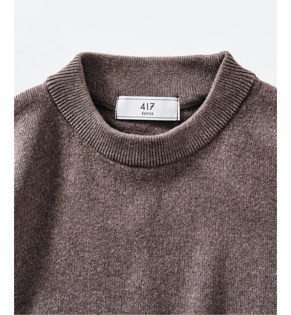 417 EDIFICE「コットンカシミヤ スムース クルーニット」|ニット・セーター|