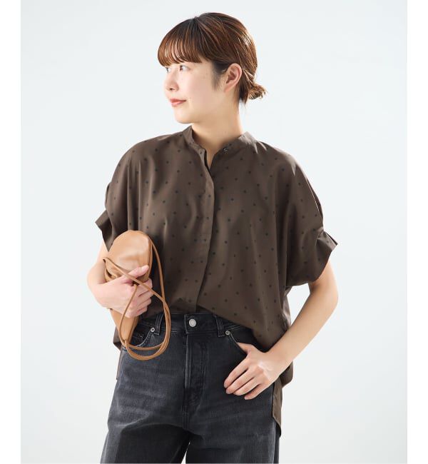 journal standard L'essage「《WEB限定追加予約》DEVEAUX/ドットタックスリーブシャツ」|シャツ・ブラウス|