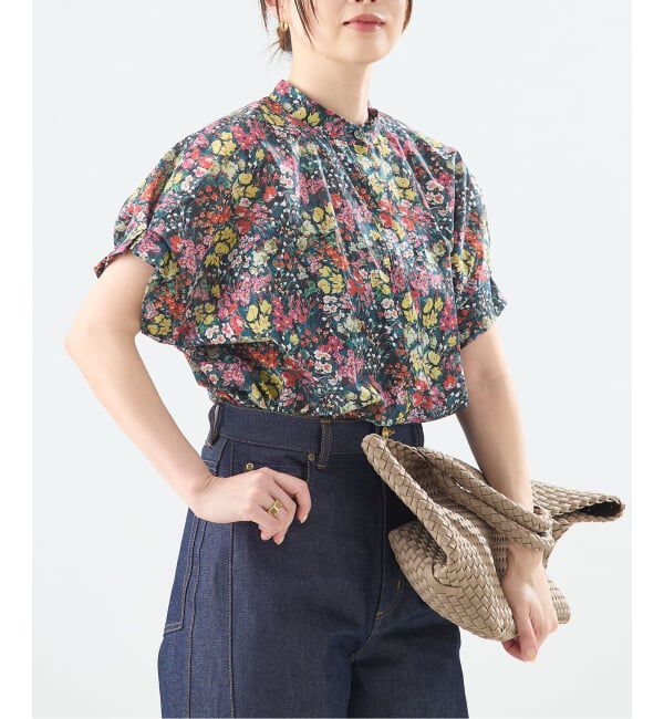 journal standard L'essage「《WEB限定追加予約》DEVEAUX/ドットタックスリーブシャツ」|シャツ・ブラウス|レッド