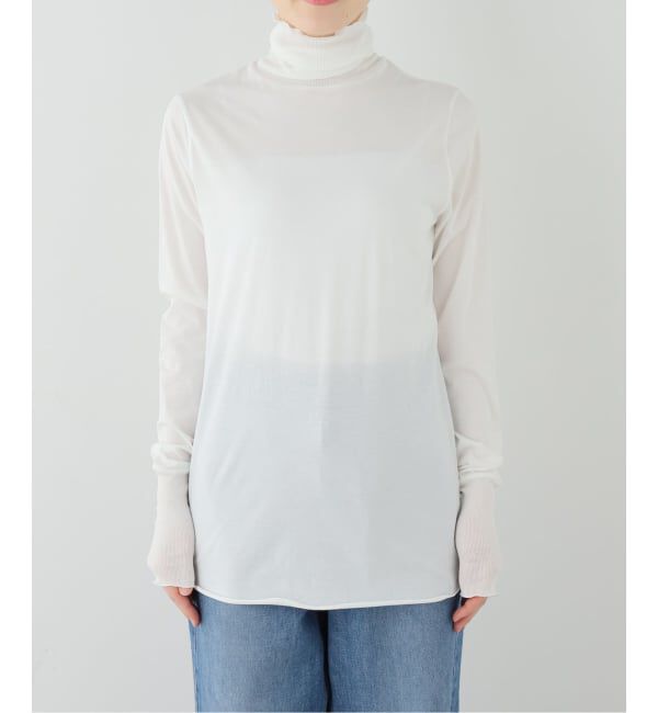journal standard luxe「エアジャージー タートルネックプルオーバー」|Tシャツ・カットソー|ホワイト