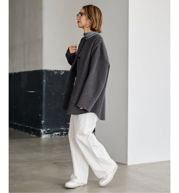 ≪WEB限定追加≫ハミルトンリバークルーネックコート（FRAMeWORK