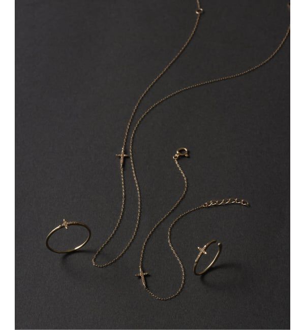 Lilas by Spick&Span「クロスダイヤリング K10」|リング|