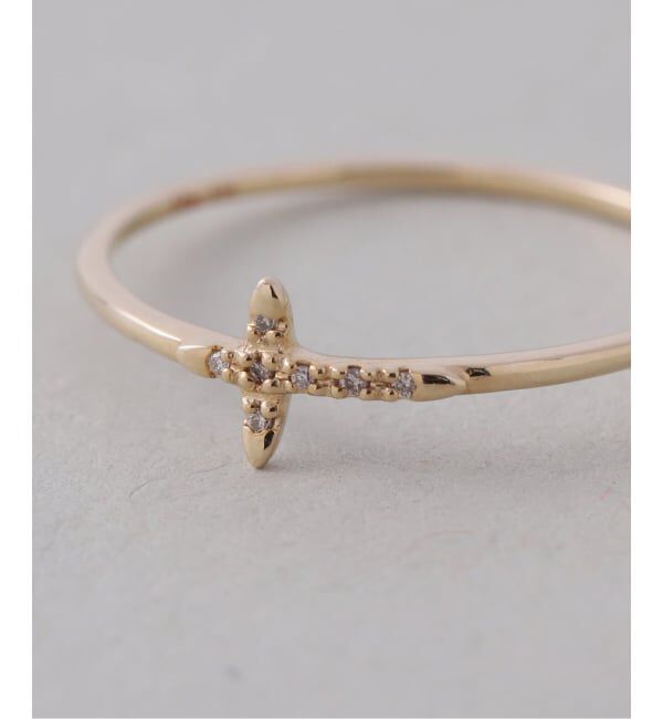 Lilas by Spick&Span「クロスダイヤリング K10」|リング|