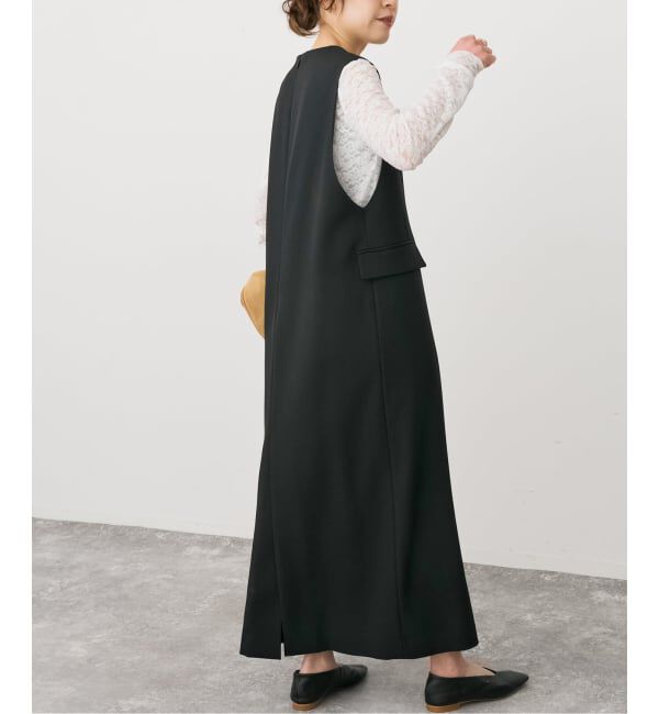 Spick and Span「《WEB限定 / 追加予約》ダブルクロスVネックワンピース」|ワンピース|