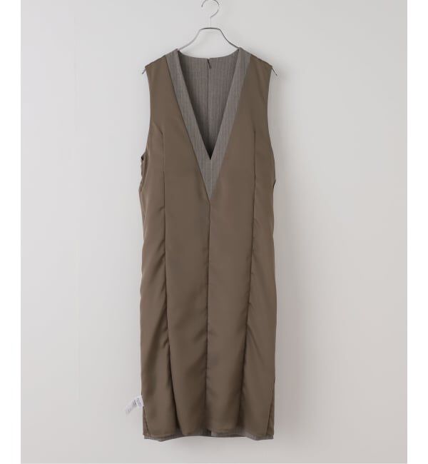 Spick and Span「《WEB限定 / 追加予約》ダブルクロスVネックワンピース」|ワンピース|