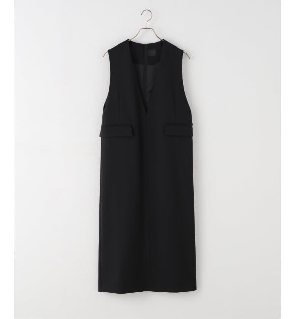 Spick and Span「《WEB限定 / 追加予約》ダブルクロスVネックワンピース」|ワンピース|