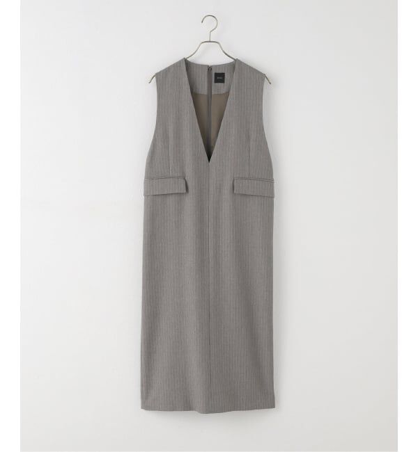 Spick and Span「《WEB限定 / 追加予約》ダブルクロスVネックワンピース」|ワンピース|