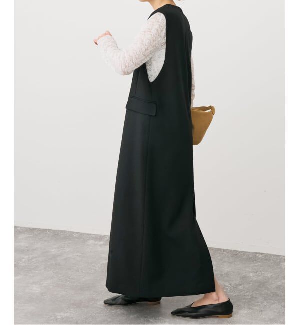 Spick and Span「《WEB限定 / 追加予約》ダブルクロスVネックワンピース」|ワンピース|