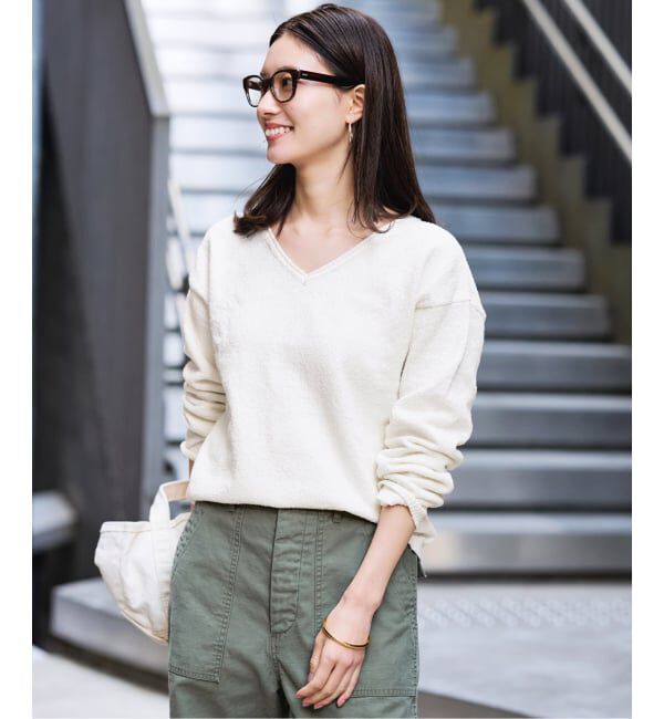 FRAMeWORK「カベイトVネックニット」|ニット・セーター|