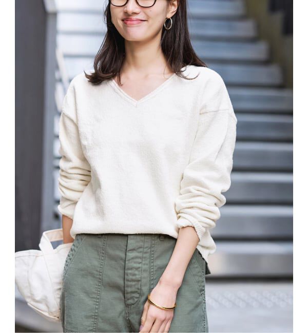 FRAMeWORK「カベイトVネックニット」|ニット・セーター|