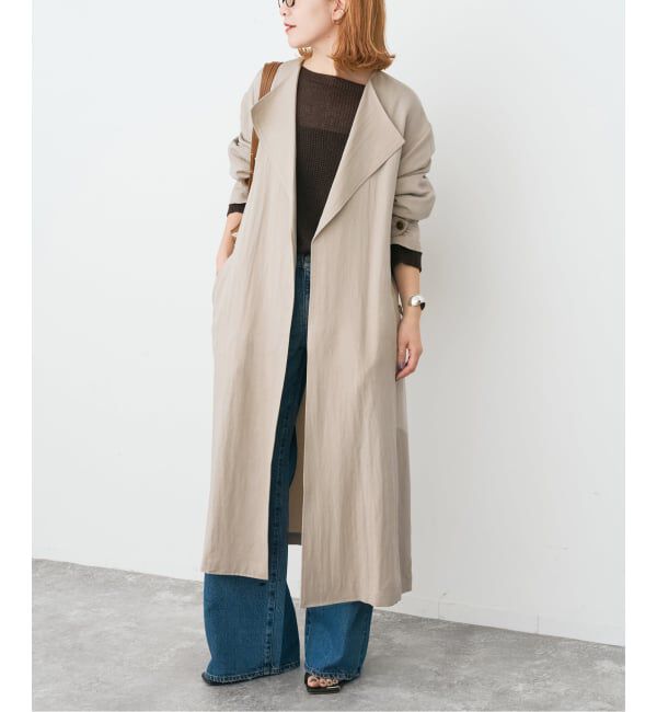 Spick and Span「《予約》ノーカラーコート」|ノーカラーコート|