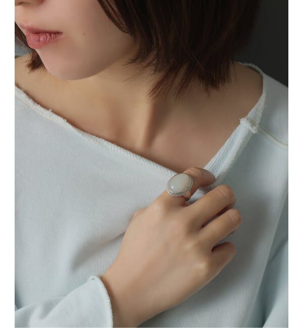 Spick and Span「【SAMH by LILAS】ホワイトムーンストーンリング SV」|リング|