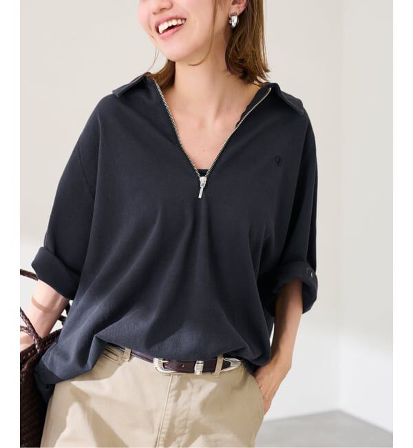 FRAMeWORK「≪予約≫CHAMPION/チャンピオン 別注JERSEY HALF ZIP TEE」|Tシャツ・カットソー|