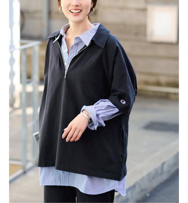 FRAMeWORK「≪予約≫CHAMPION/チャンピオン 別注JERSEY HALF ZIP TEE」|Tシャツ・カットソー|