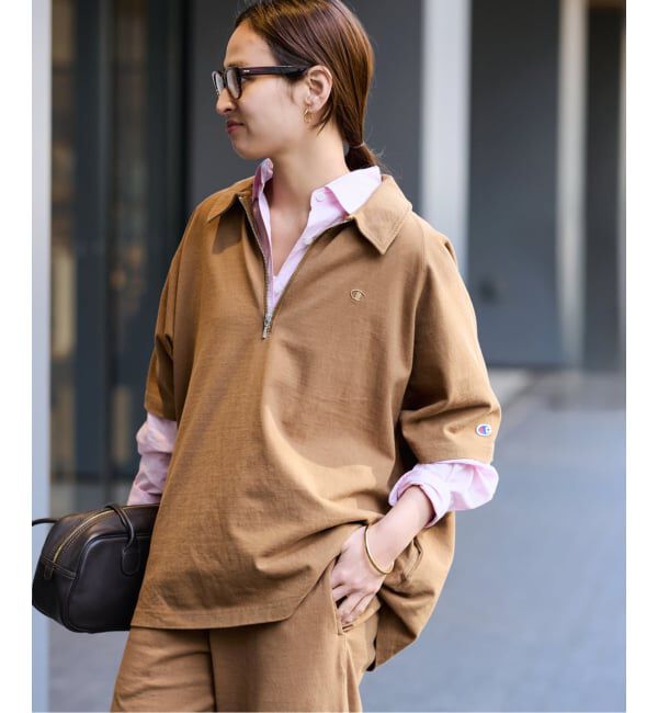 FRAMeWORK「≪予約≫CHAMPION/チャンピオン 別注JERSEY HALF ZIP TEE」|Tシャツ・カットソー|