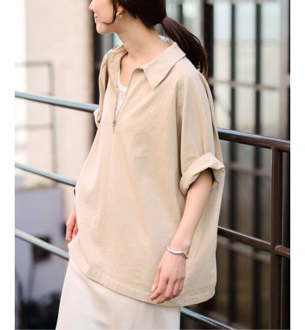 FRAMeWORK「≪予約≫CHAMPION/チャンピオン 別注JERSEY HALF ZIP TEE」|Tシャツ・カットソー|