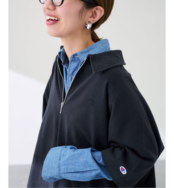 FRAMeWORK「≪予約≫CHAMPION/チャンピオン 別注JERSEY HALF ZIP TEE」|Tシャツ・カットソー|