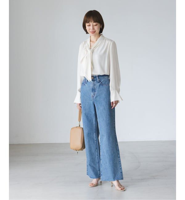 NOBLE「《WEB＆日本橋店限定・追加予約》ロイヤルサテンボウタイブラウス」|シャツ・ブラウス|