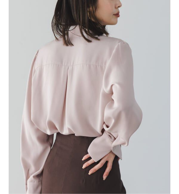 NOBLE「《WEB＆日本橋店限定・追加予約》ロイヤルサテンボウタイブラウス」|シャツ・ブラウス|