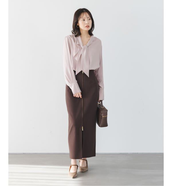 NOBLE「《WEB＆日本橋店限定・追加予約》ロイヤルサテンボウタイブラウス」|シャツ・ブラウス|