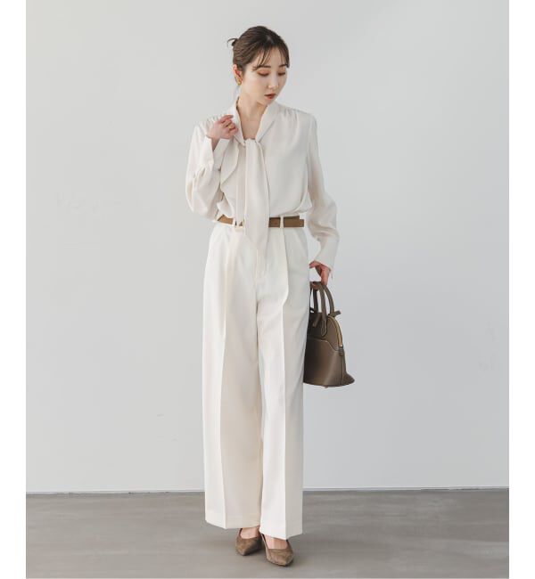 NOBLE「《WEB＆日本橋店限定・追加予約》ロイヤルサテンボウタイブラウス」|シャツ・ブラウス|