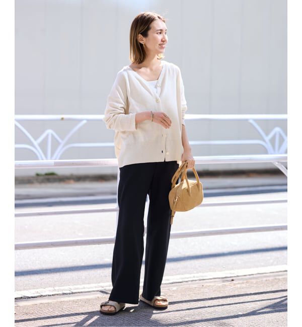 FRAMeWORK「≪予約≫ペーパーコットン Vカーディガン」|カーディガン|