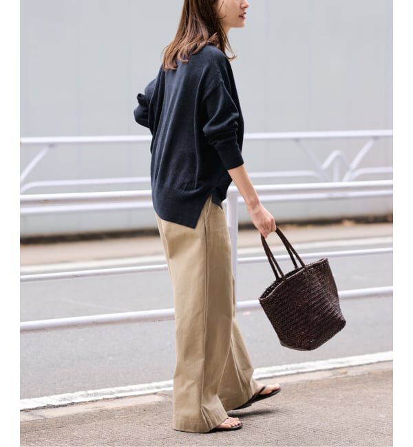 FRAMeWORK「≪予約≫ペーパーコットン Vカーディガン」|カーディガン|