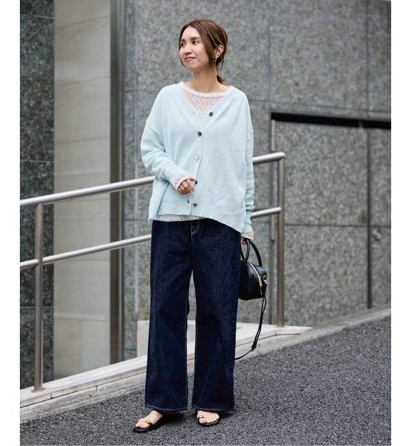 FRAMeWORK「≪予約≫ペーパーコットン Vカーディガン」|カーディガン|