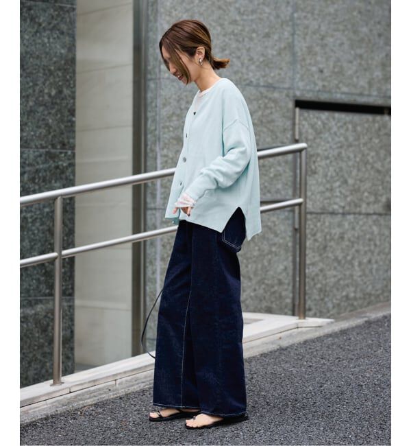 FRAMeWORK「≪予約≫ペーパーコットン Vカーディガン」|カーディガン|