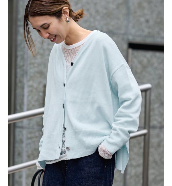 FRAMeWORK「≪予約≫ペーパーコットン Vカーディガン」|カーディガン|