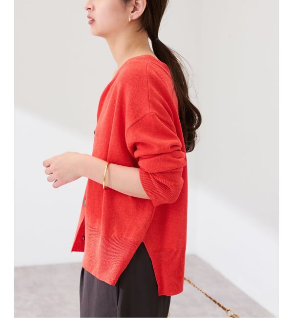 FRAMeWORK「≪予約≫ペーパーコットン Vカーディガン」|カーディガン|