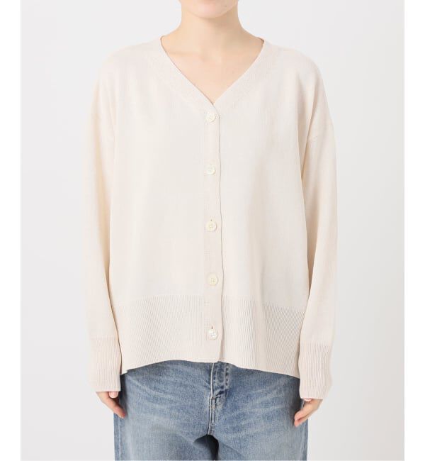 FRAMeWORK「≪予約≫ペーパーコットン Vカーディガン」|カーディガン|