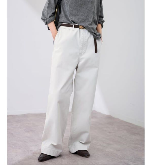 FRAMeWORK「≪一部カラーWEB限定 / 追加予約≫OVER SIZED CHINO パンツ 2」|チノ|