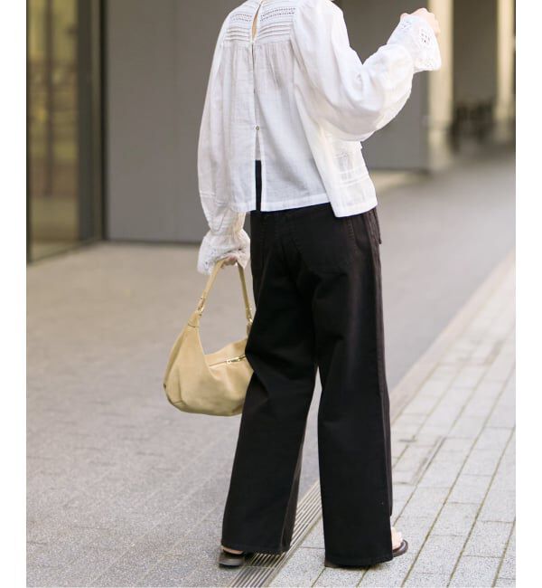 Spick and Span「《予約》ne Quittez pas / ヌキテパ 別注Pintuck & Lace Blouse*」|シャツ・ブラウス|