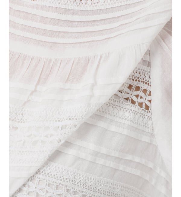 Spick and Span「《予約》ne Quittez pas / ヌキテパ 別注Pintuck & Lace Blouse*」|シャツ・ブラウス|