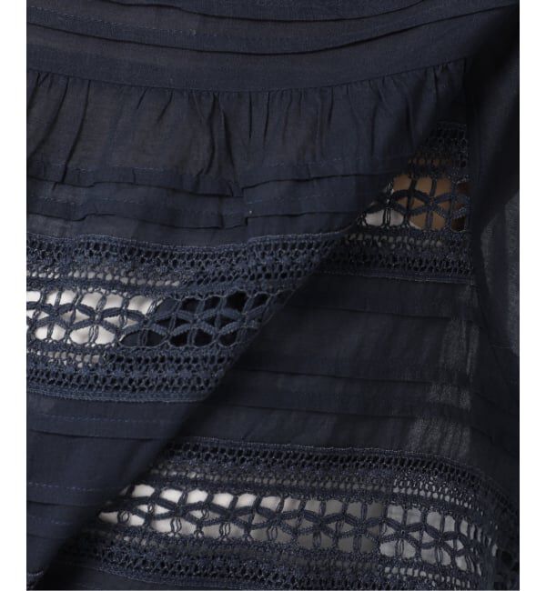 Spick and Span「《予約》ne Quittez pas / ヌキテパ 別注Pintuck & Lace Blouse*」|シャツ・ブラウス|