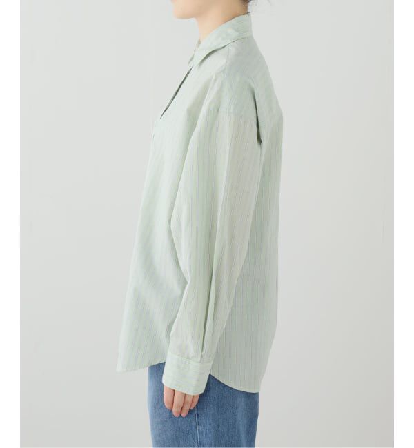 FRAMeWORK「綿麻ストライプレギュラーシャツ」|シャツ・ブラウス|