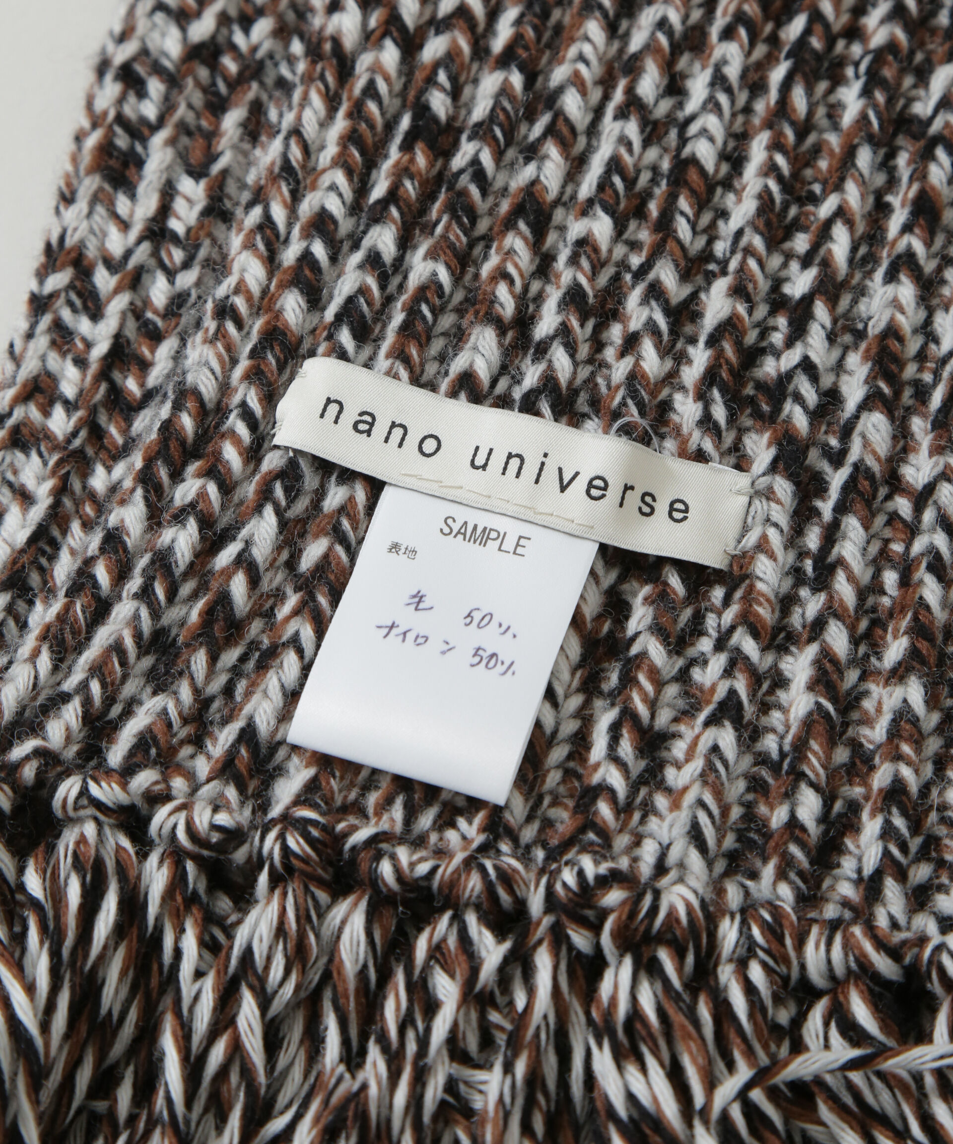 nano･universe「ミックスカラーニットストール」|マフラー|