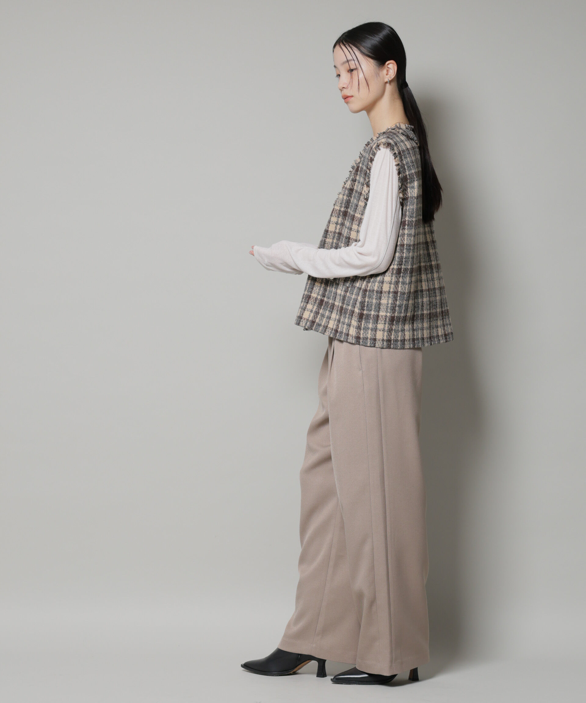 nano･universe「ｳｰﾙﾗｲｸﾎﾟﾘｴｽﾃﾙｻｲﾄﾞﾗｲﾝ切り替えﾄﾞﾛｽﾄﾊﾟﾝﾂ(」|チノ|