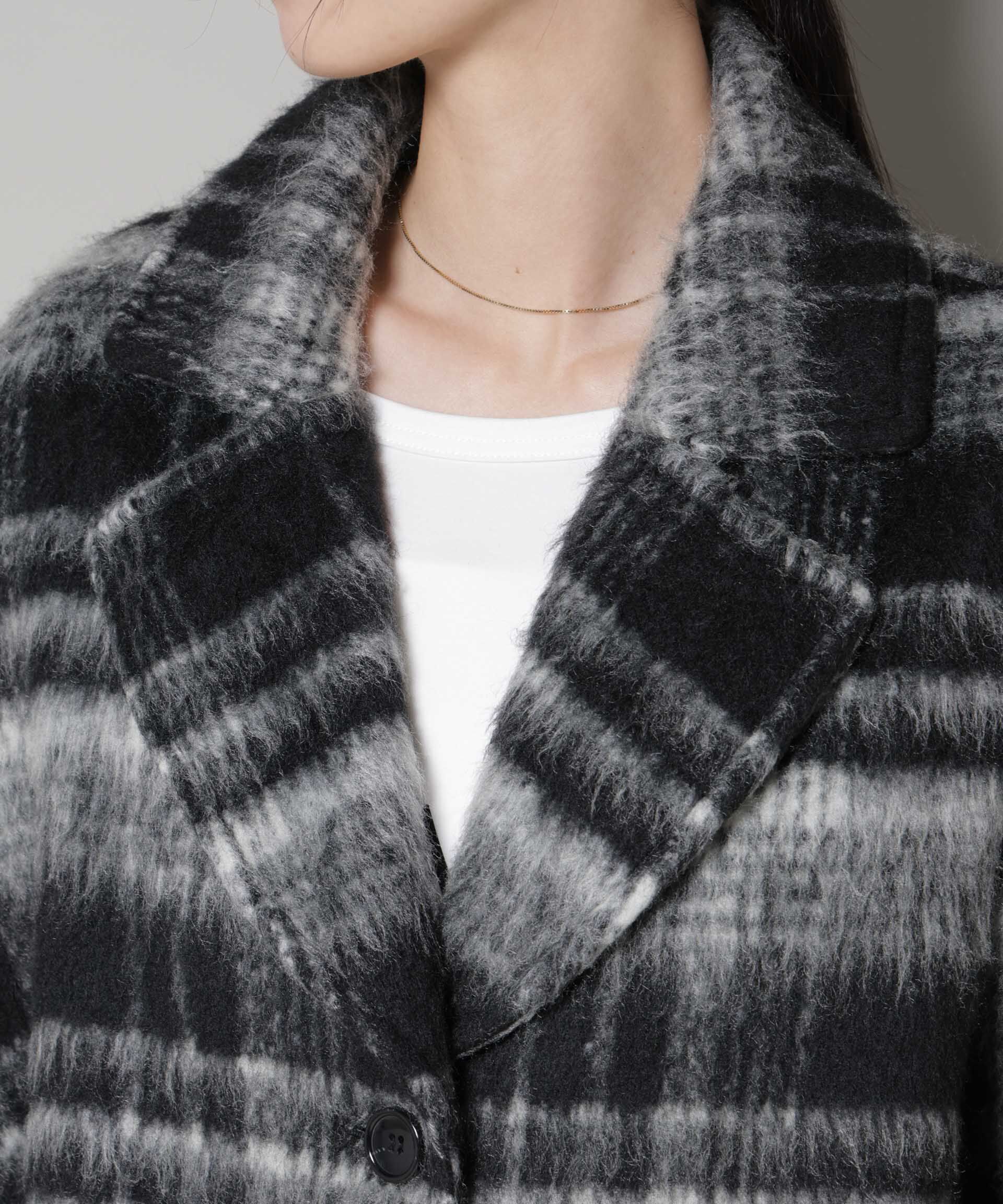 nano･universe「シャギーチェックコート」|その他|