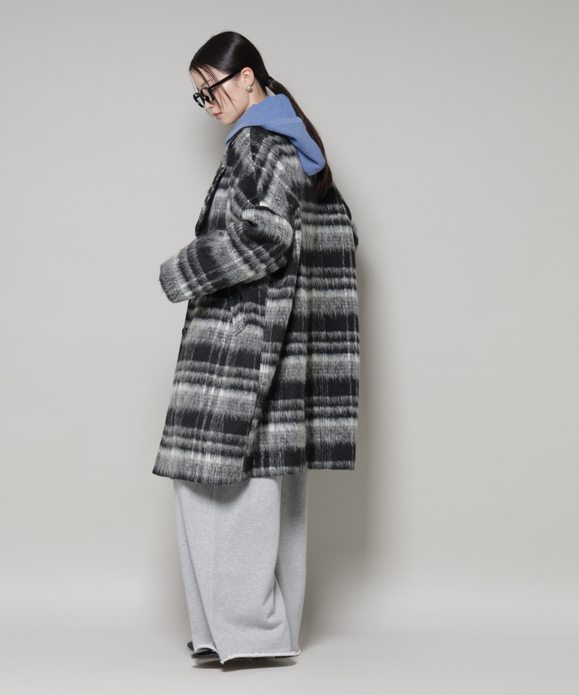 nano･universe「シャギーチェックコート」|その他|
