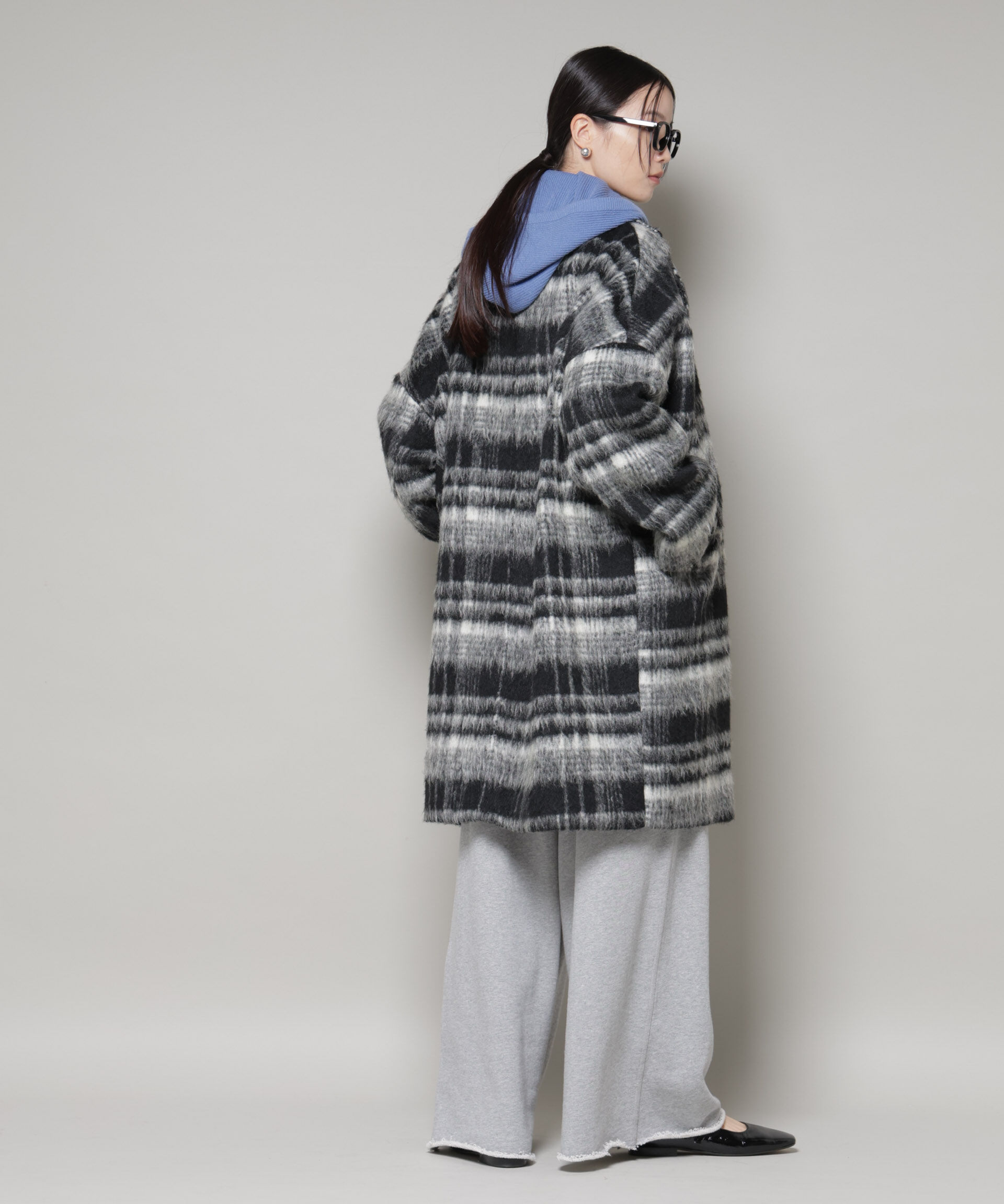 nano･universe「シャギーチェックコート」|その他|