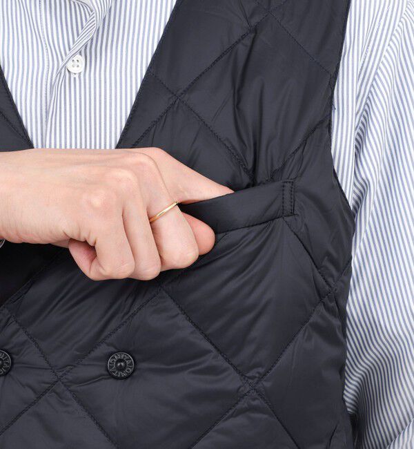 NOLLEY'S goodman「【TAION/タイオン】W-BREASTED SNAP BUTTON DOWN GILET 25AW」|ダウンベスト・ベスト|