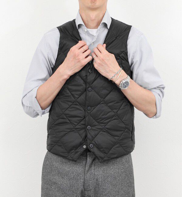 NOLLEY'S goodman「【TAION/タイオン】SINGLE SNAP BUTTON DOWN GILET 25AW」|ダウンベスト・ベスト|