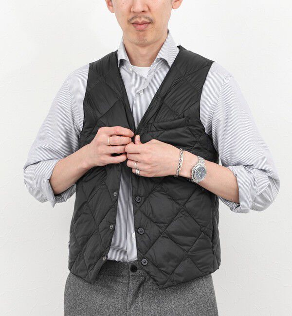 NOLLEY'S goodman「【TAION/タイオン】SINGLE SNAP BUTTON DOWN GILET 25AW」|ダウンベスト・ベスト|