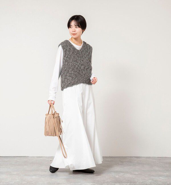 NOLLEY'S「【WEB＆一部店舗限定色アイテム】ウォッシャブルヴィンテージタフタマチ入りマキシスカート」|スカート|