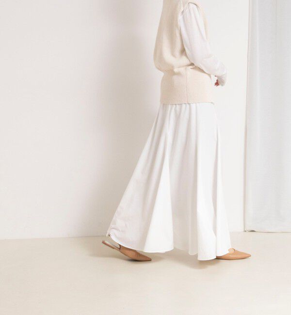 NOLLEY'S「【WEB＆一部店舗限定色アイテム】ウォッシャブルヴィンテージタフタマチ入りマキシスカート」|スカート|