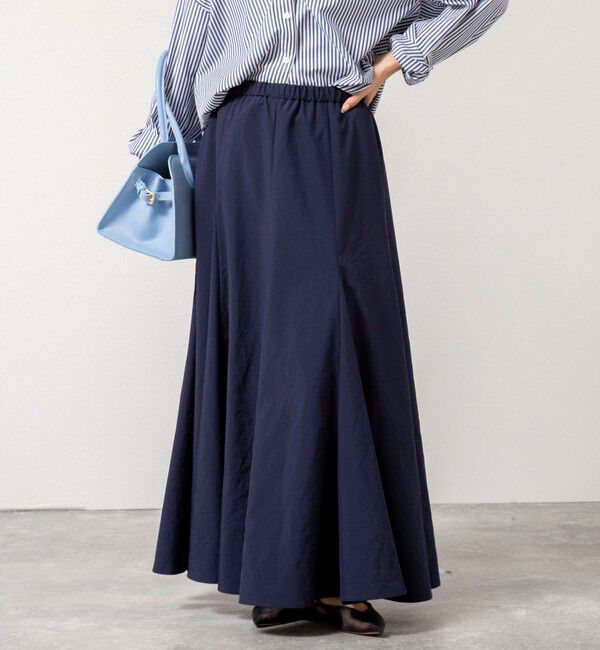 NOLLEY'S「【WEB＆一部店舗限定色アイテム】ウォッシャブルヴィンテージタフタマチ入りマキシスカート」|スカート|
