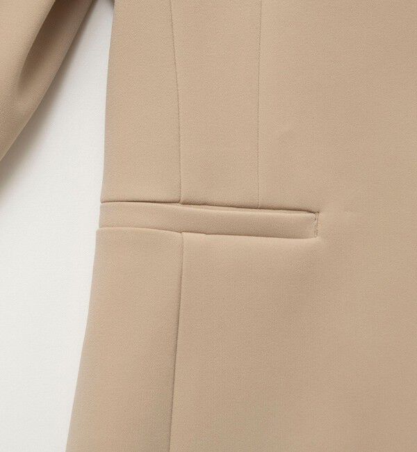 NOLLEY'S sophi「《セットアップ対応》ウォッシャブルWクロス2WAYストレッチジャケット」|ノーカラージャケット|