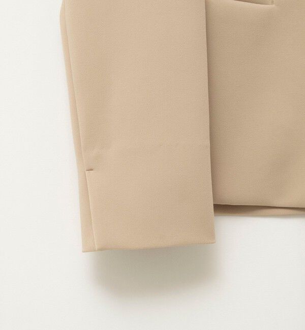 NOLLEY'S sophi「《セットアップ対応》ウォッシャブルWクロス2WAYストレッチジャケット」|ノーカラージャケット|